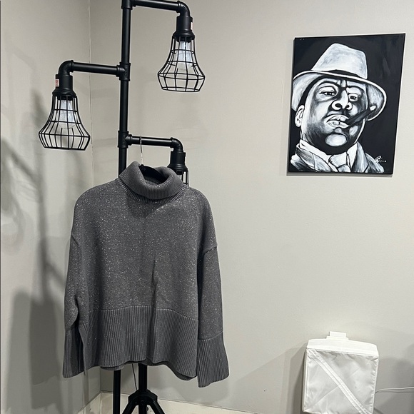 GAP Other - GAP Women’s Knit Sweater – Size Large, Gray with Silver Sparkles